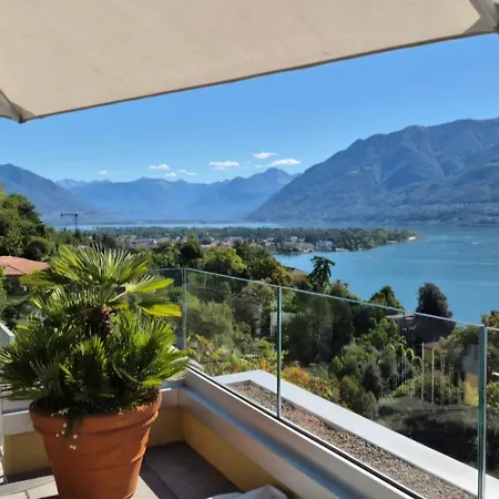 Sollevante Mit Pool Und Fantastischem Seesicht Apartamento Ascona