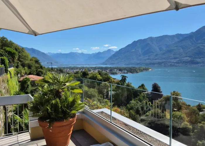 Sollevante Mit Pool Und Fantastischem Seesicht Apartamento Ascona